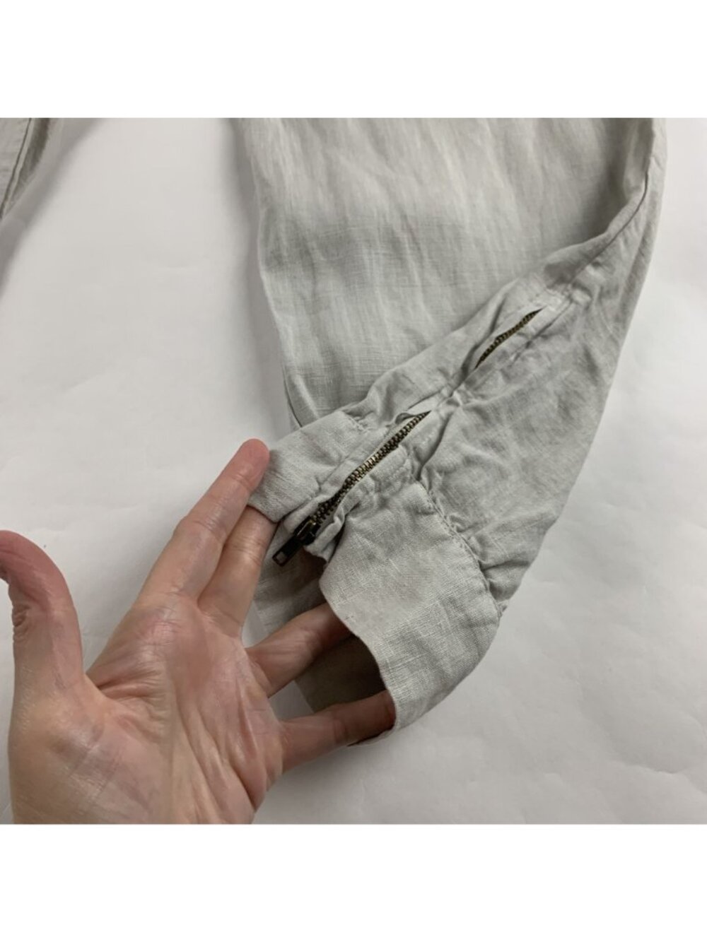Johnny Was Flax Linen Pull On Jogger Pant M - Picture 7 of 7